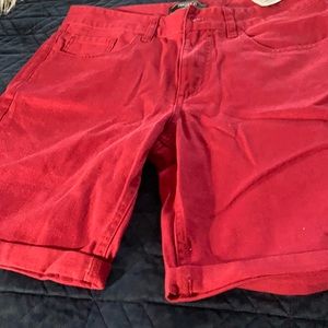 Men’s red shorts
